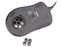 A4Tech A4Tech Anti-Vibrate Laser Gaming XL-747H miš, Desnoruki, USB, 3600 DPI, Crna