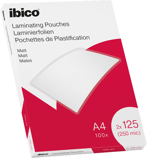 IBICO folije za plastificiranje Value MATT, A4, 125mic, 100/1