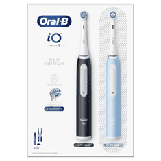 Oral-B iO Series 3 Duo Pack set električnih četkica za zube, crna i plava