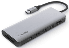 Belkin Connect priključna stanica, 7u1, USB-C, siva (AVC009btSGY)