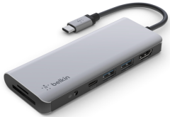 Belkin Connect priključna stanica, 7u1, USB-C, siva (AVC009btSGY)