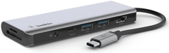 Belkin Connect priključna stanica, 7u1, USB-C, siva (AVC009btSGY)