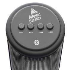 MUSICSOUND Music Sound zvučnik, LED, Bluetooth, crna (BTSPKMSLEDK)
