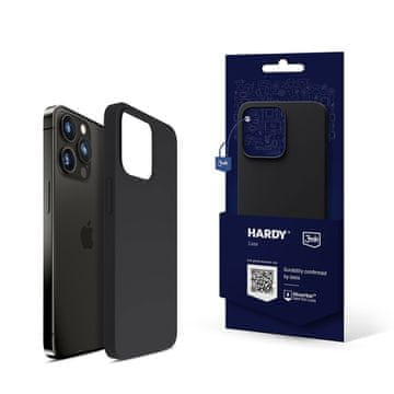 3MK Silikonska maskica za iPhone 14 Pro Max, ojačana magnetima, grafitna