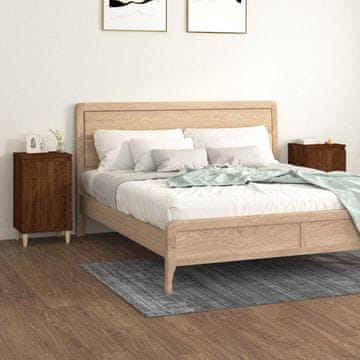 Vidaxl Noćni ormarići, set od 2, dimljeni hrast, 40x35x70 cm