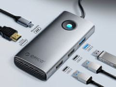 Orico PW11-5P priključna stanica USB-C, 5u1 (PW11-5P-GY-EP)