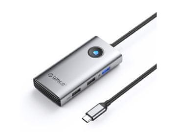 Orico PW11-5P priključna stanica USB-C, 5u1 (PW11-5P-GY-EP)