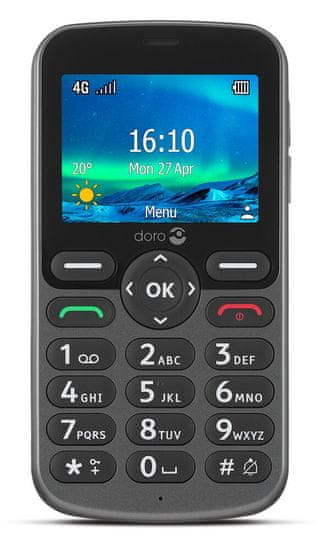 Doro 5860 mobitel, crni