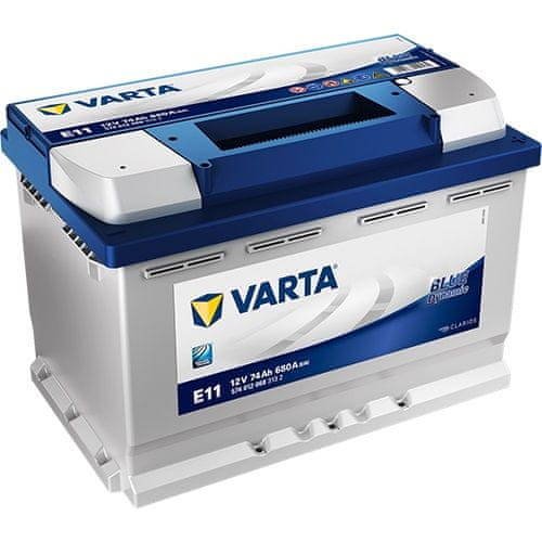 Varta E11 akumulator, 74 Ah, D+, 680 A(EN), 278 x 175 x 190 mm