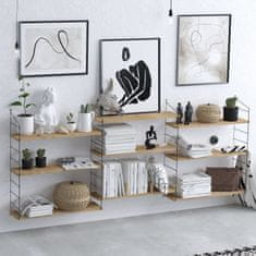 Woody Fashion Polica za knjige, hrast, Laba