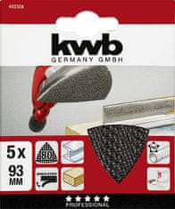 KWB brusni papir za višenamjensku brusilicu, 93 x 93 mm, 5/1, GR 80 (49492308)