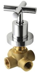 SAPHO AXIA Ugradbeni Dvostruki Prekidač, Kromirani Završetak