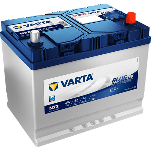 Varta N72 akumulator, 72 Ah, D+, 760 A(EN), 261 x 175 x 220 mm