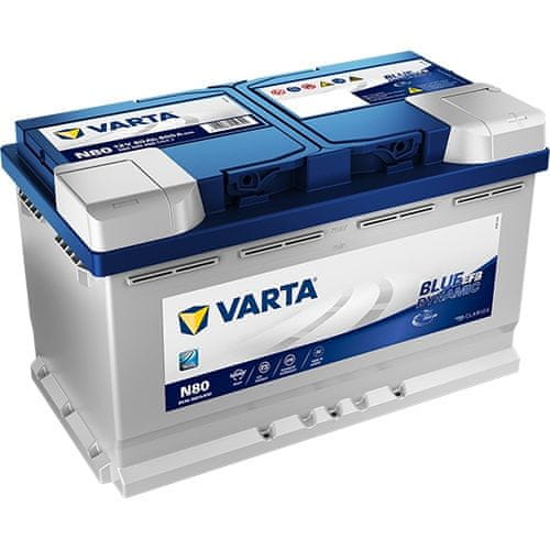 Varta N80 akumulator, 80 Ah, D+, 800 A(EN), 315 x 175 x 190 mm