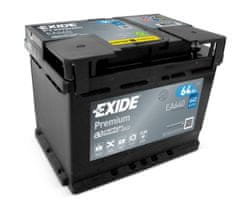 Exide Premium EA640 akumulator, 64 Ah, D+, 640 A(EN), 242 x 175 x 190 mm