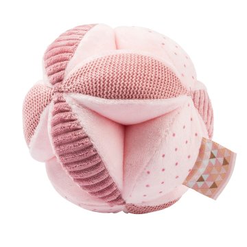 Nattou prva lopta za bebu, plišana, roza