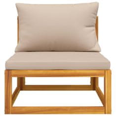 Vidaxl 2-dijelni set vrtnih sofa s jastucima masivno bagremovo drvo