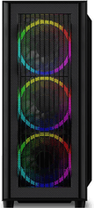 Sharkoon Wave kućište, midiATX, prozor, gaming, RGB, crna (RGB WAVE)