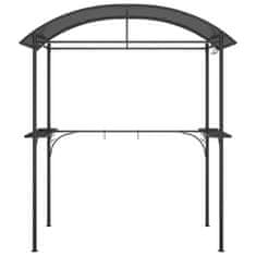 Vidaxl Sjenica za roštilj s policama antracit 220x115x230 cm čelična