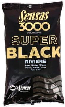 Sensas Mješavina za hranjenje 3000 Super Black River 1kg