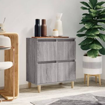 Vidaxl Komoda s ladicama, sivi hrast sonoma, 60x35x70 cm, materijal na bazi drva