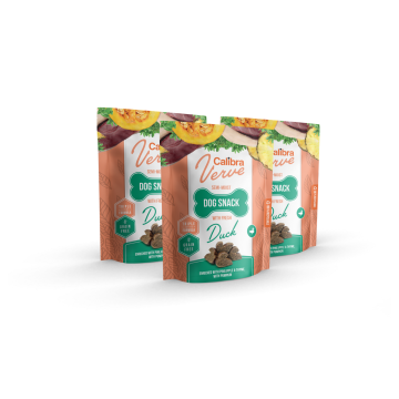 Calibra Verve meke poslastice za pse, bez žitarica, patka, 3 x 150 g