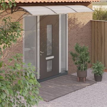 Vidaxl Nadstrešnica za vrata Crna 300x100 cm Polikarbonat
