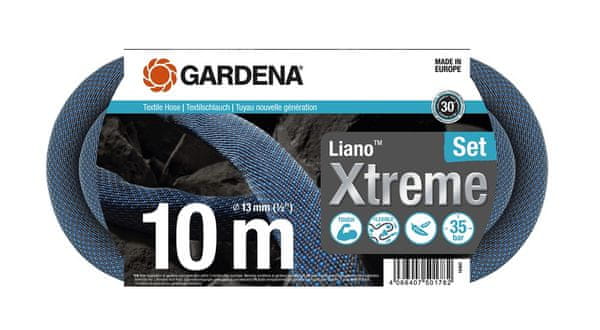 Gardena tekstilno crijevo Liano Xtreme, 10 m, set