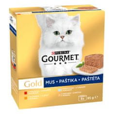 Gold Multipack paštete s govedinom, tunom, jetrom i puretinom, 96 x 85 g