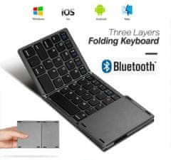 Andowl Sklopiva Bluetooth tipkovnica s touchpadom - Windows/ Android/ iOS/ Smart TV