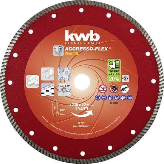 KWB AGGRESSO-FLEX dijamantna rezna ploča, 230x1,9 mm (49721840)