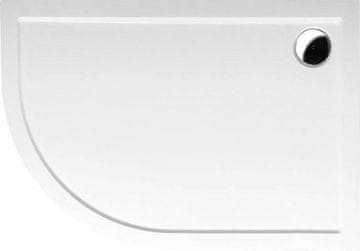 POLYSAN POLYSAN RENA R Kupaonski Tuš Kada, Lijevani Mramor, Četvrtkrug, 120x90cm, Bijela, R550