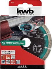 KWB CUT-FIX dijamantna rezna ploča 125x1,9 mm, Green-Line (49798540)