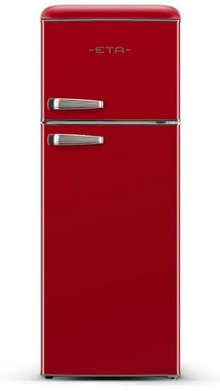 ETA Storio retro kombinirani hladnjak, 170 l, 45 l, crvena (ETA253490030E)
