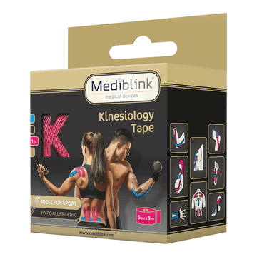Mediblink Kineziološka traka M133, 5 cm x 5 m, roza