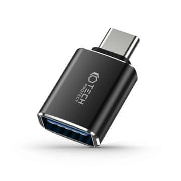 Tech-protect Ultraboost adapter USB-C / USB OTG, crno