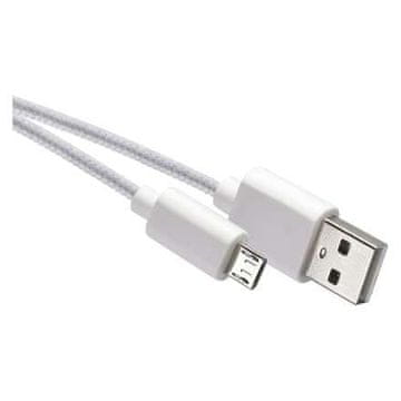 EMOS USB kabel SM7006W USB 2.0 A/M - micro B/M, 1m, white