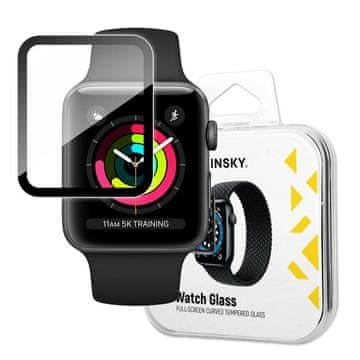 WOZINSKY Hibridno zaštitno staklo za Apple Watch 1/2/3 38mm, crno