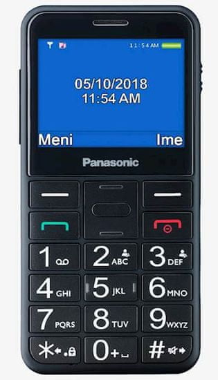 Panasonic KX-TU155EXCN mobilni telefon, crni
