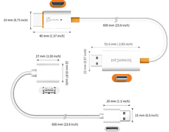 J5CREATE ScreenCast kabel, HDMI, bijela (JVAW56)