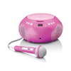 LENCO SCD-620PK prijenosni radio s mikrofonom, roza