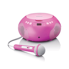 LENCO SCD-620PK prijenosni radio s mikrofonom, roza