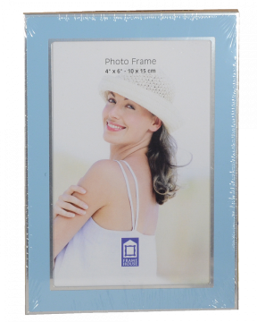 Tradag T6410 SVIJETLOPLAVO-SREBRNI okvir metalni 10x15 plavi