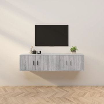 Vidaxl Zidni TV ormarići, set od 2, sivi hrast sonoma, 80x34,5x40 cm