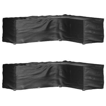 Vidaxl Navlake za vrtni namještaj L, 2 kom, 18 rupica za vezice, 285x220x80 cm