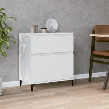 Vidaxl Komoda s ladicama, bijela, 60x35x70 cm, materijal na bazi drva