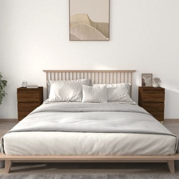 Vidaxl Noćni ormarići, set od 2, smeđi hrast, 40x35x70 cm