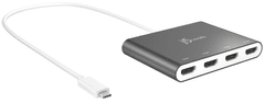 J5CREATE adapter, USB-C® na 4 HDMI priključka (JCA366)