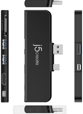 J5CREATE priključna stanica, USB 3.0, 4K, HDMI, mini DisplayPort (JDD320B)
