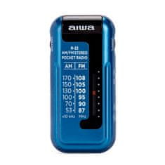 AIWA R-22BL prijenosni AM/FM radio sa slušalicama